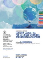 Incontri con l'esperta - Editoria scolastica per le lingue straniere: opportunità da scoprire, mercoledì 19 marzo 2025 in Aula M3