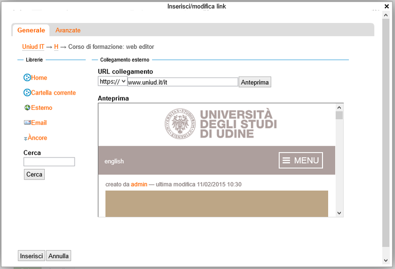 collegamento a uniud 4.2.2