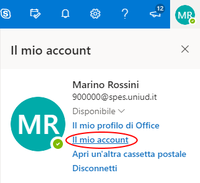 Cambio di password Spes da portale Office 365